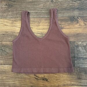 Bohme Mocha Brown Soft Cropped Tank